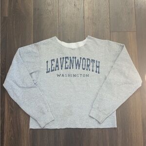 Gray Leavenworth Washington Sweatshirt